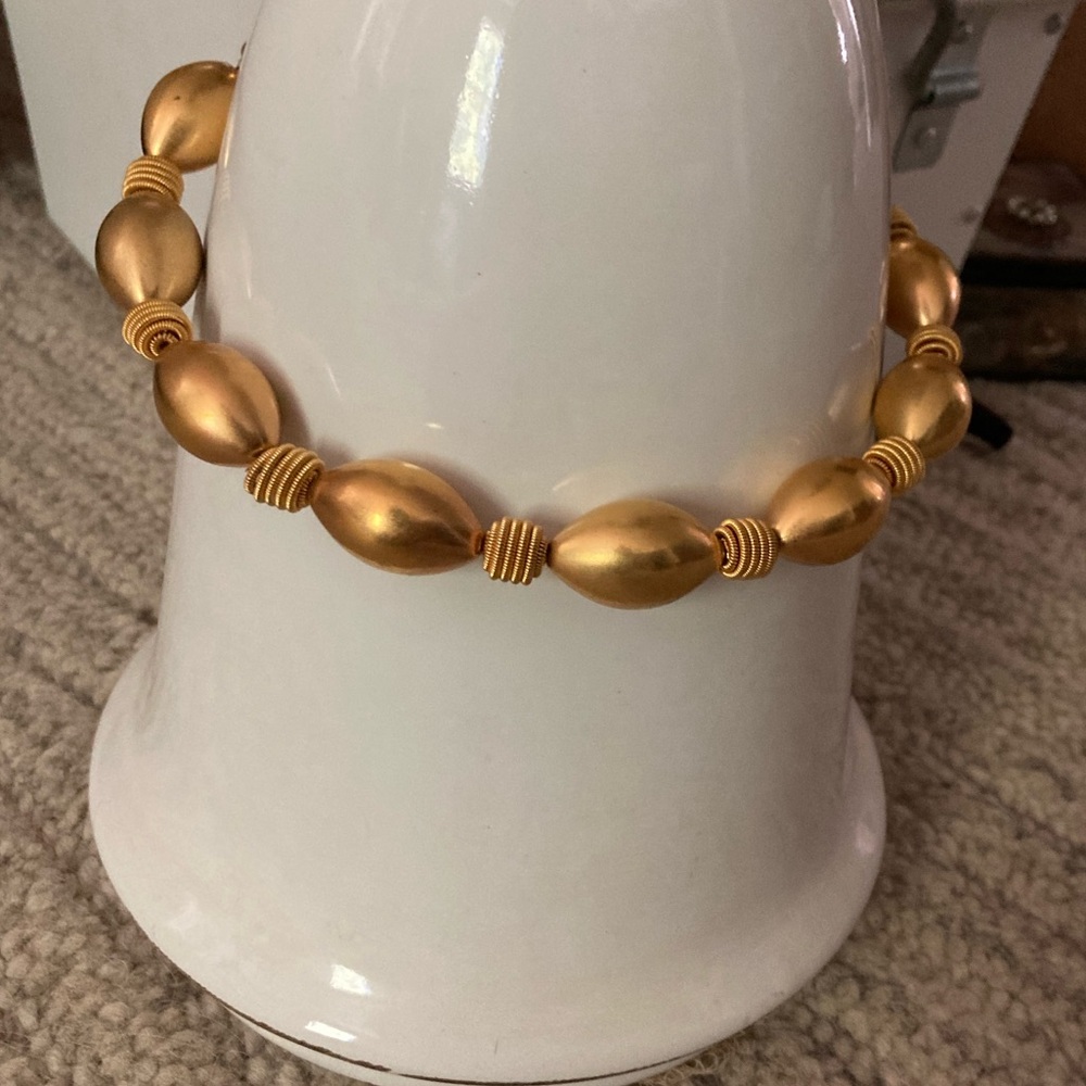Vintage Anne Klein Iconic Gold Beaded Necklace
